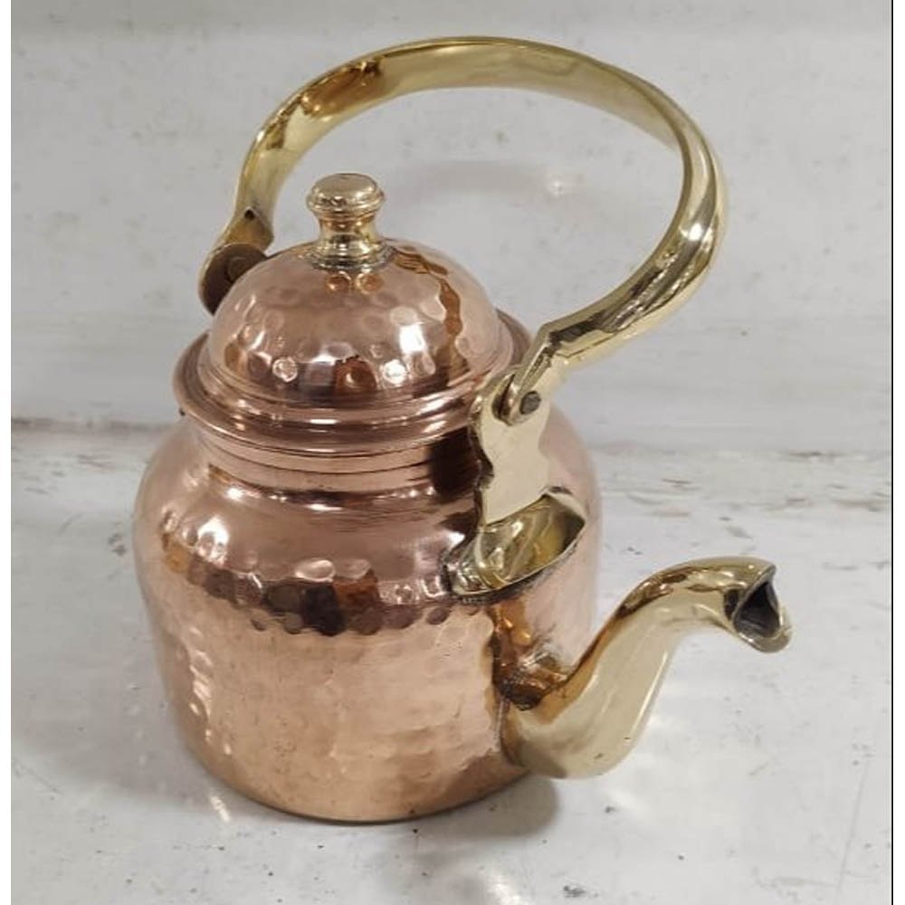 Golden Copper Kettle, Capacity: 400ml, Size: 23.6x22.4x22.8cm