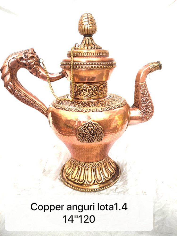 Printed Copper Anguri Ketali, For Home, Size: 14inch