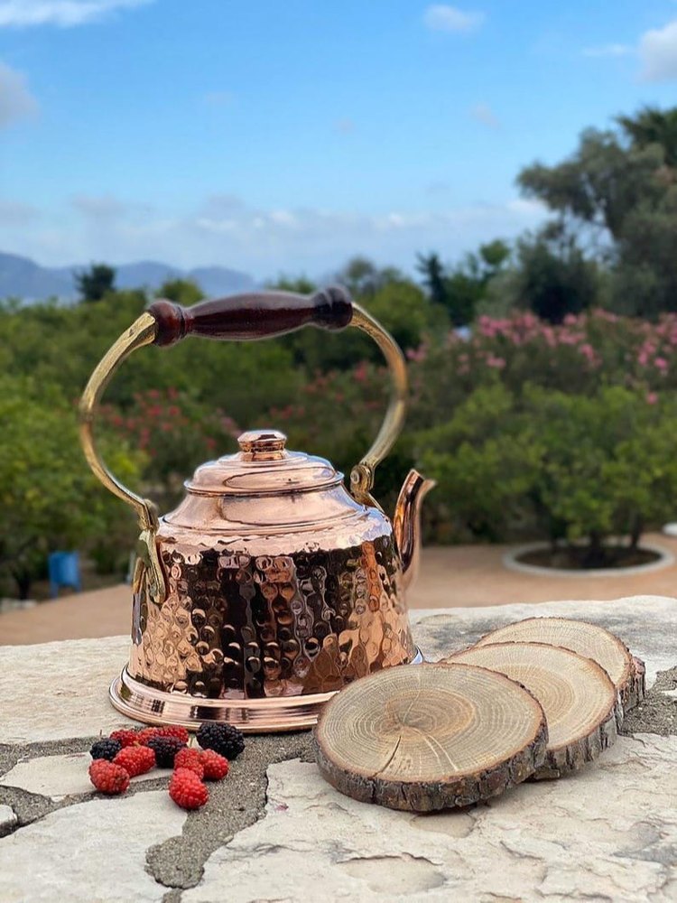Hammered Copper Tea Kettle