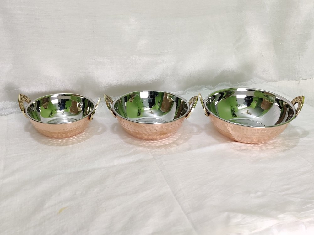 Round KADAYI SET COPPWR & STEEL, For Coking And Serving, Size: 1 To 4