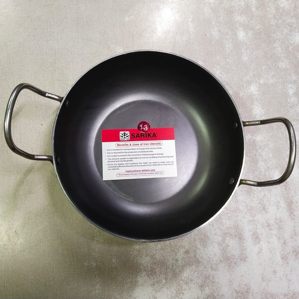 Iron Kadhai with SS Handle