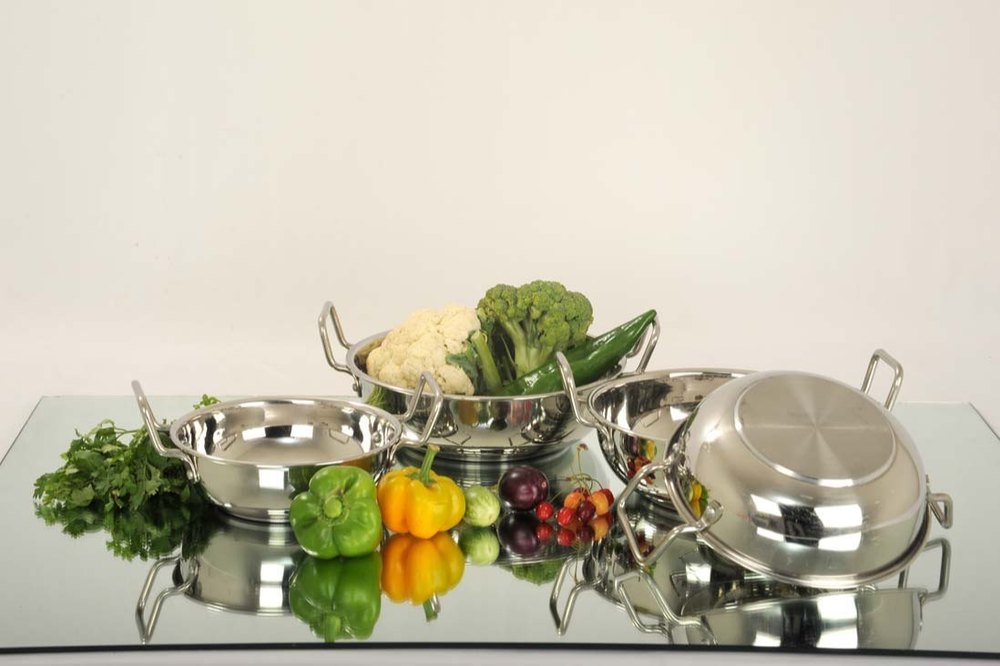 SS induction bottam kadai Set, For Home