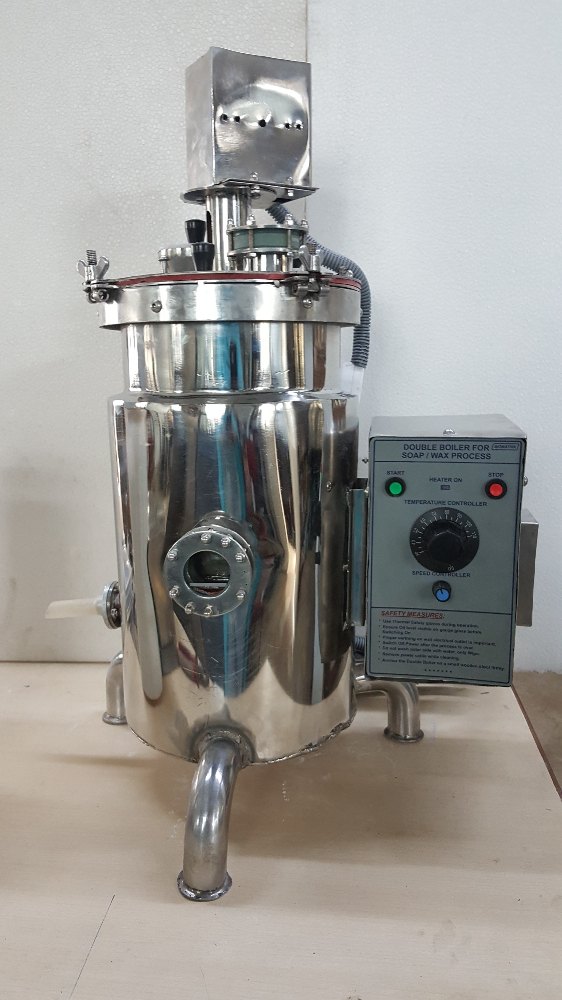 Round Mini Double Boiler For Soap Wax / Oils / Chocolates, Capacity: 5 Litre