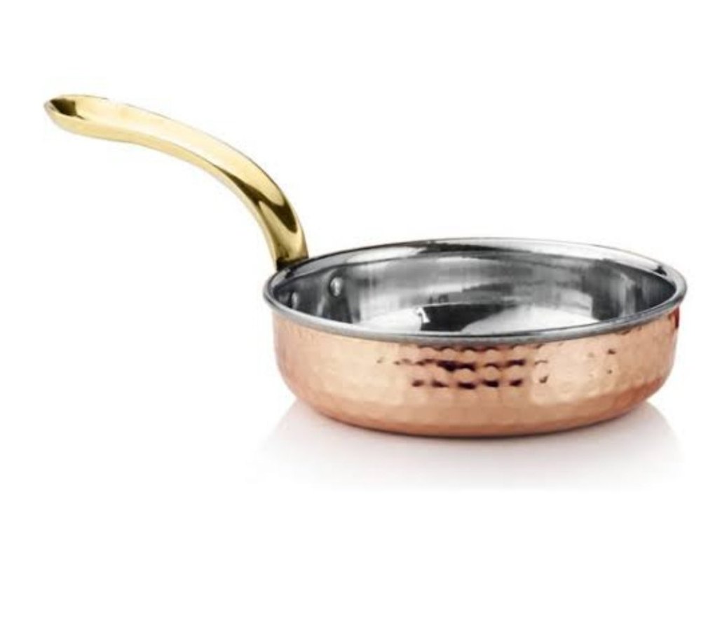 Copper Kadhai Serving Pan