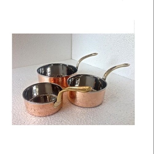 Copper Steel Fry Pan Set Of 3 Pcs, For Kitchen