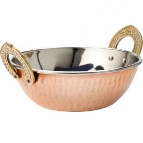 Copper Serving Kadai, For Perfect For Daily Use, Capacity: 300ml