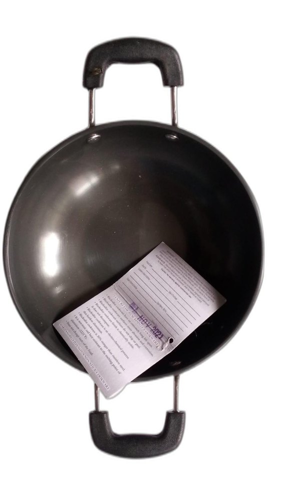 Round Suruchi Hard Anodized Mini Kadai, Capacity: 1L, Size: 12inch