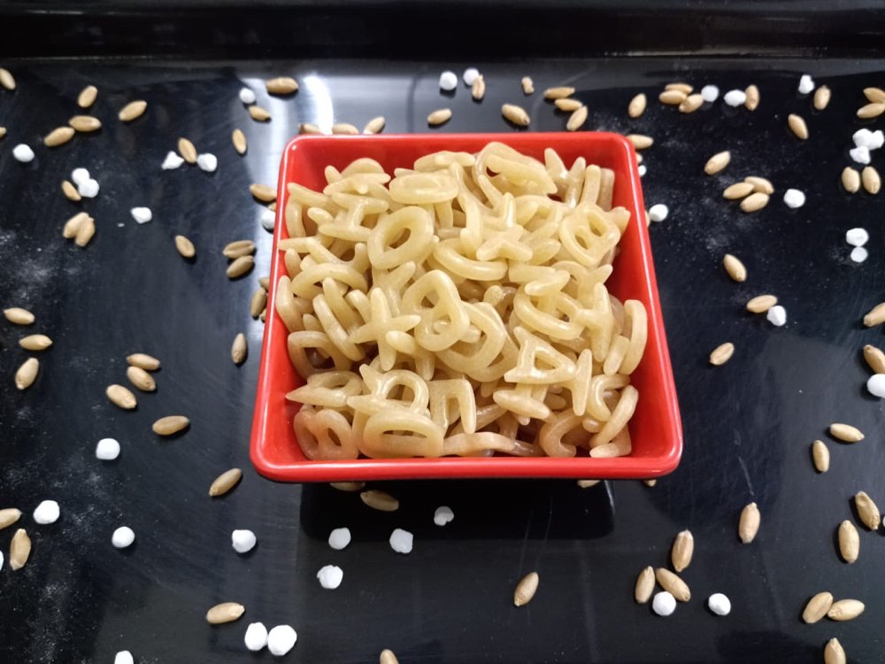 Alphabetical Papad Fryums, Packaging Size: 20 Kg, Store In Cool And Dry Place