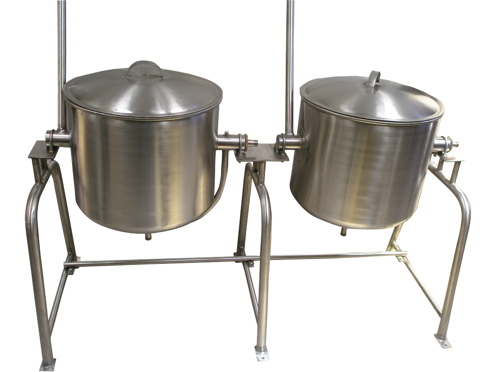SS 304 Grade Round Rice & Sambar Cooking Vessels, Capacity: Depends