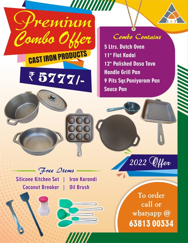 Black Cast Iron Utensils, For Kitchen