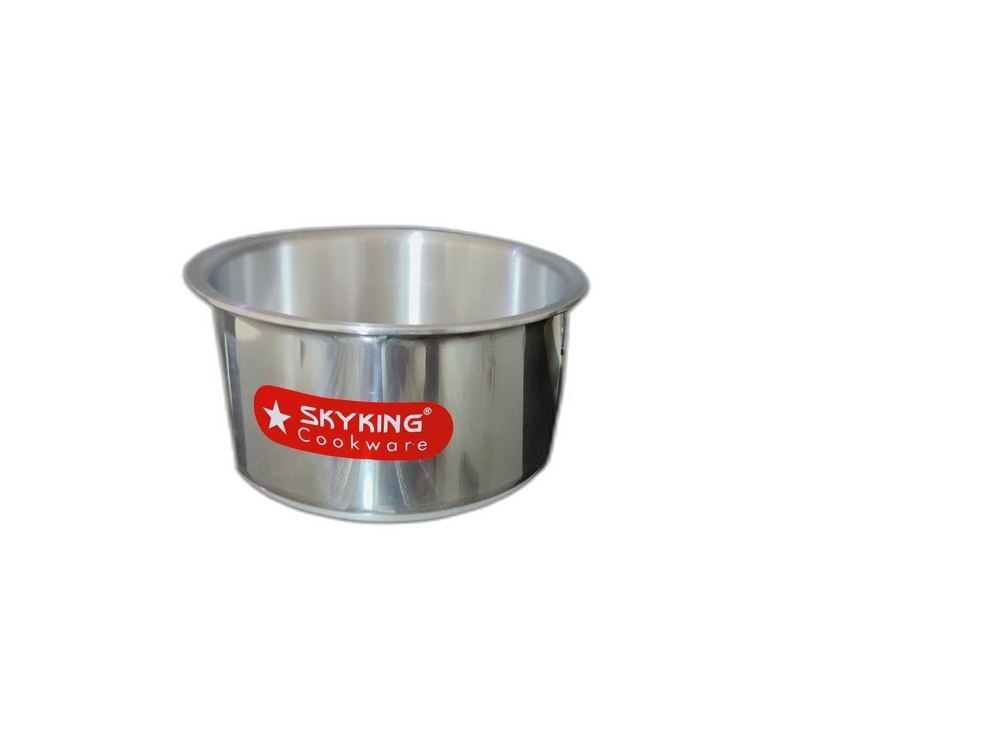 Polished Silver Aluminium Bhigona