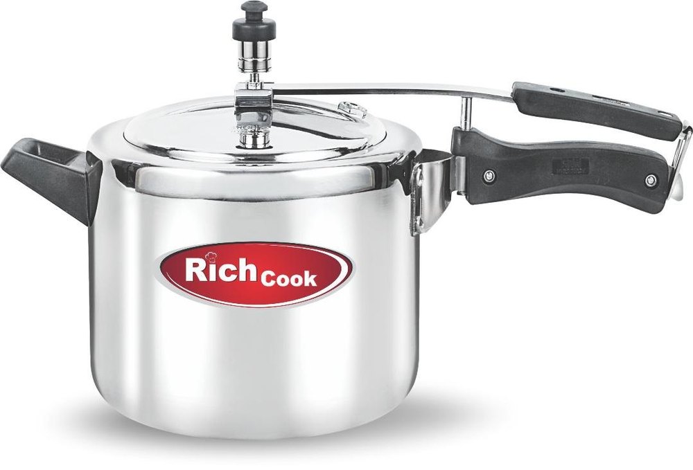 Wrought Aluminium Inner Lid Jumbo Pressure Cooker 10 Litres, For Domestic, Packaging Type: Box Packing