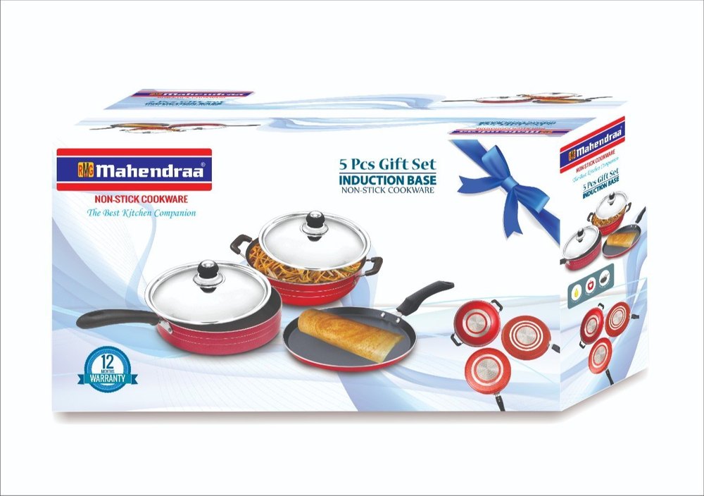 RMG Mahendraa 5 Pieces 5pcs Induction Base Gift Set, For Home, Size: Medium