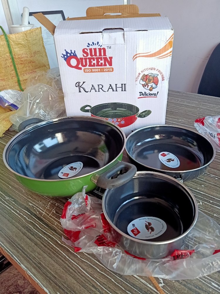 Sun Queen Mild Steel Induction Cookware Set