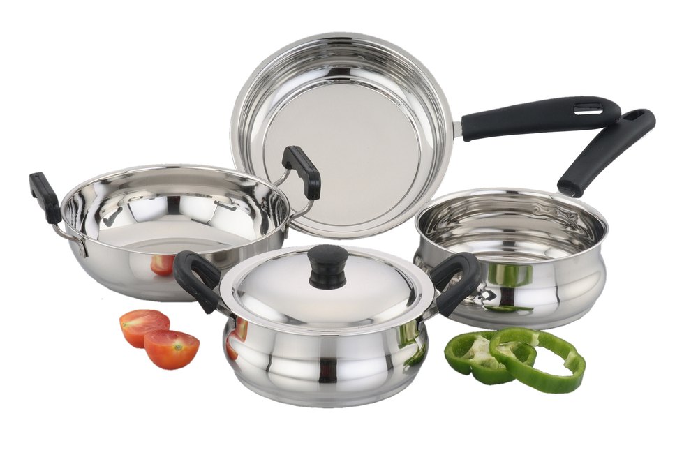 Sowbaghya Ultimate Induction Base Stainless Steel 5pcs Gift Set, for Home