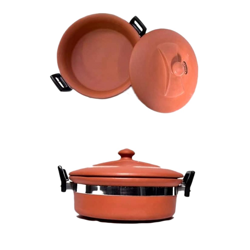 Terracotta 2 L Clay Kadhai