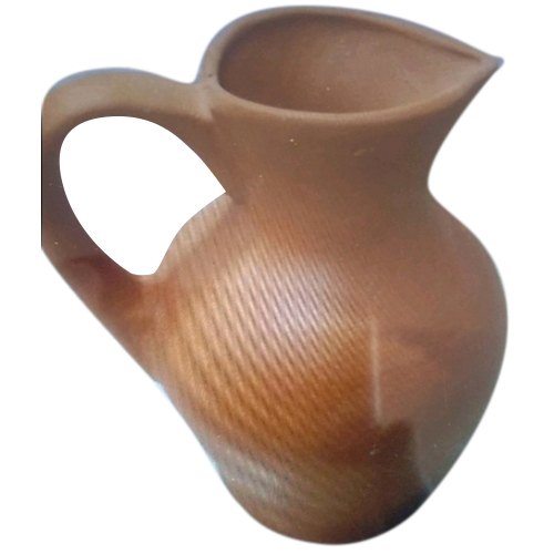 Natural Round Classic Clay Water Jug, Capacity: 1 L