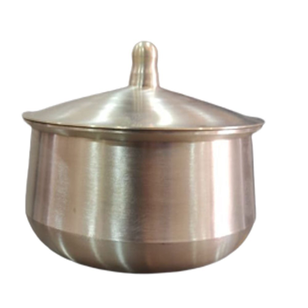 Silver Bronze Hot Pot, For Cooking, Size: 28 cm