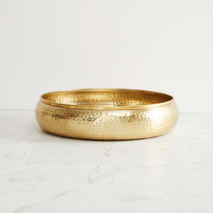 Round Super Fine Brass Urli
