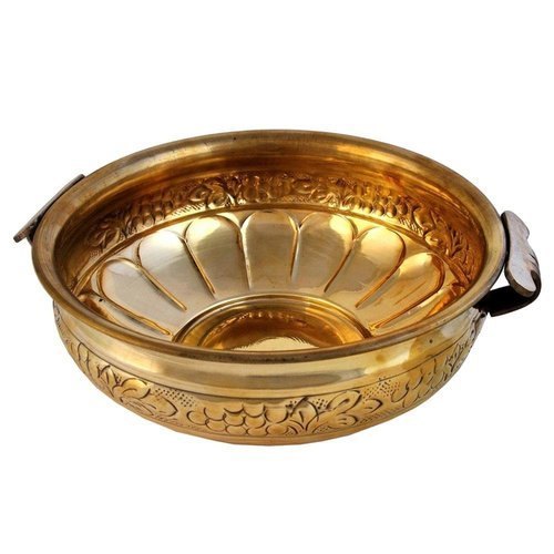 Urli Round Shape Brass Polish, For Home, Packaging Type: Export Worthy Packaging