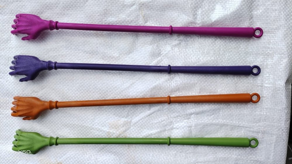 Multicolor Plastic Khujali Stick, Plastic Hand Stick Colour, For Etching Purpose On Back