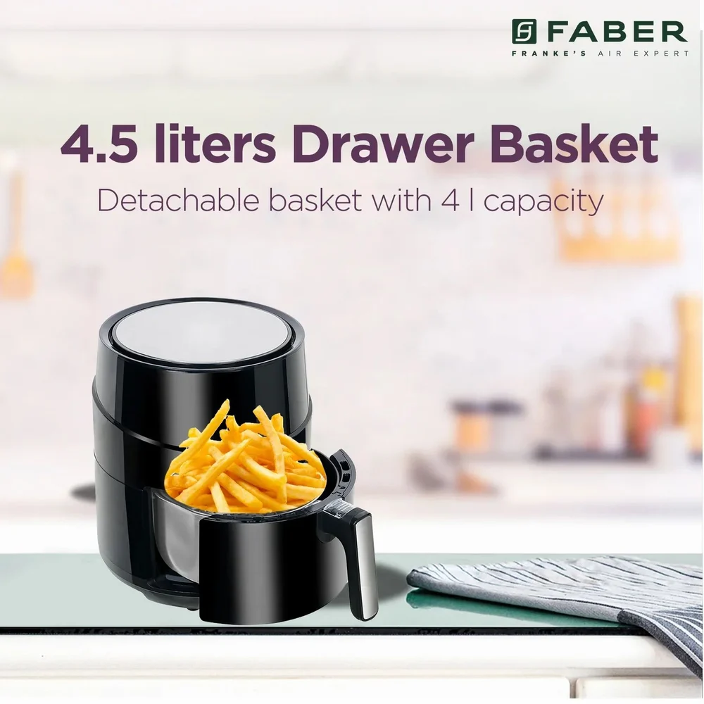 FABER FAF 4.5MSBK - 4.5l Hot Air Fryer, For HOME