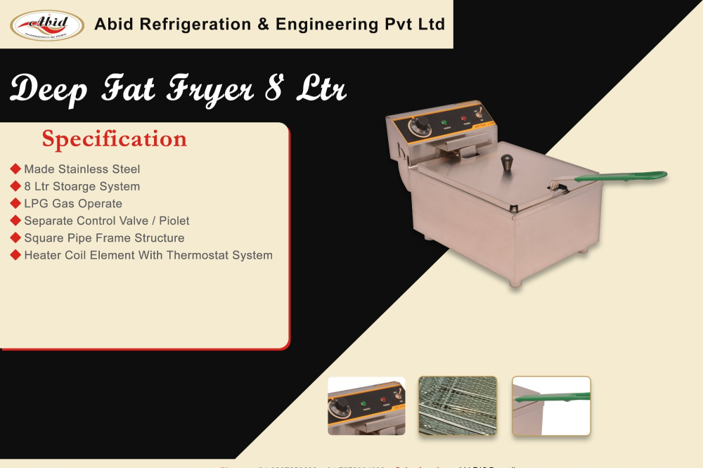 S.S Deep Fat Fryer, Model Name/Number: ABD--FR48, Size: 11x17x8