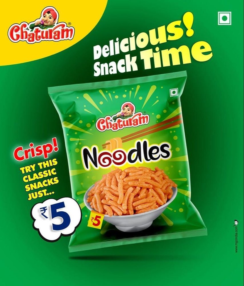 Magic Masala Snacks Chaturam Noodles Fryums, 12, Packaging Size: 24grams