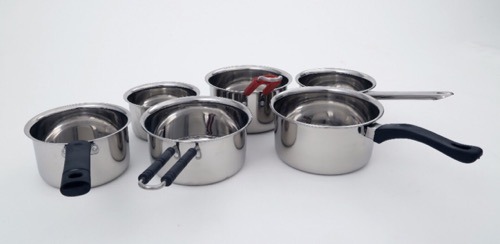 Ankur Silver SS Saucepan Set