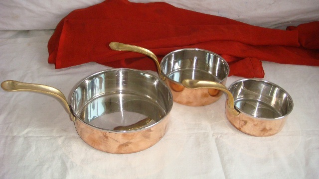CLT Stainless Steel Copper Saucepan, For Hotel/Restaurant, Round
