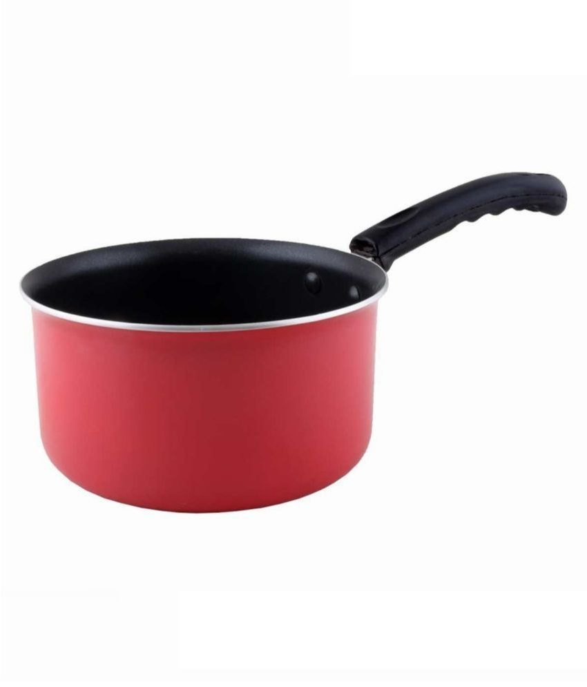 Mild Steel Ceramic Coating Saucepan, Round, Capacity: 2.5 Liter