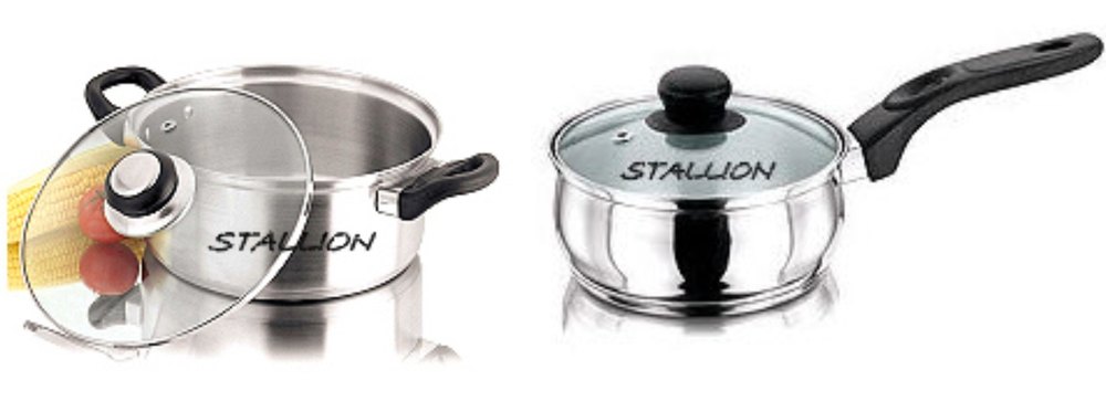 Stainless Steel Saucepan, For Cookware, Round