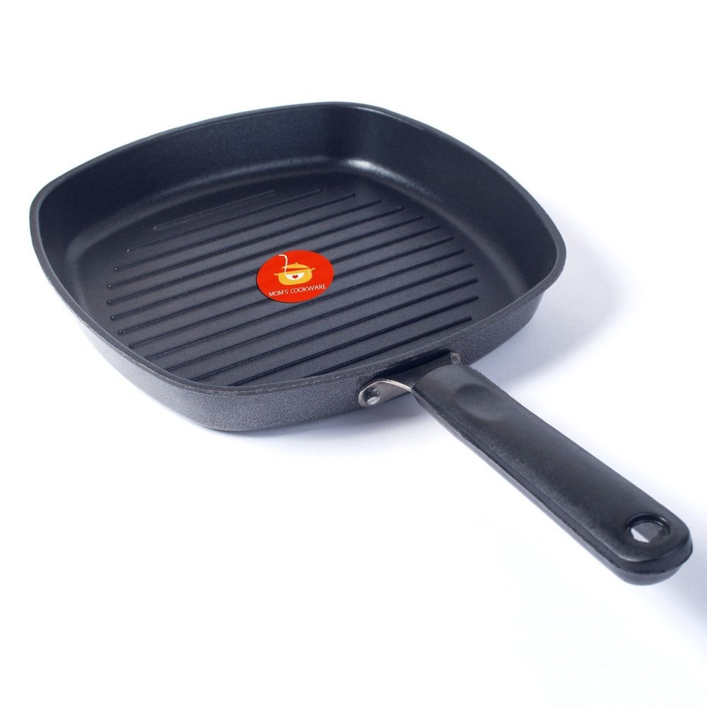 Black Aluminium Aluminum Grill Pan, Square, Capacity: 500 Gram