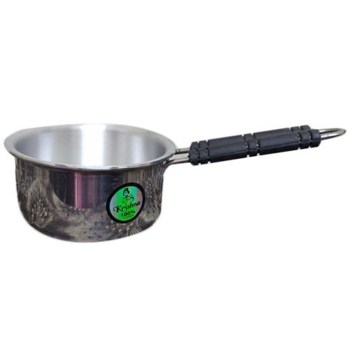 Shiny Silver Aluminium Mini Saucepan