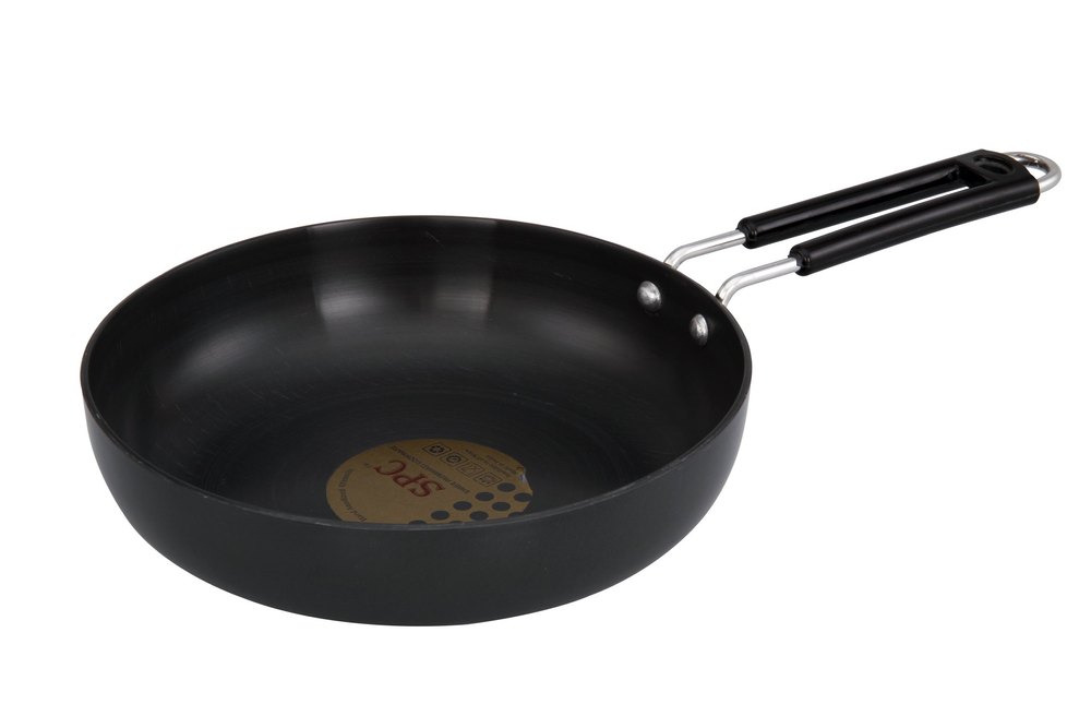 SPC Black Hard Anodized Frying Pan, For Cooking