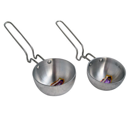 KITCHEN KHAZANA Silver Aluminum Tadka Pan, Round, Capacity: 200 ml To 300 ml