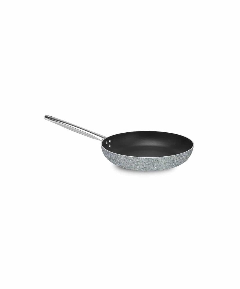 Silver Stainless Steel Induction Fry Pan, For Kitchen