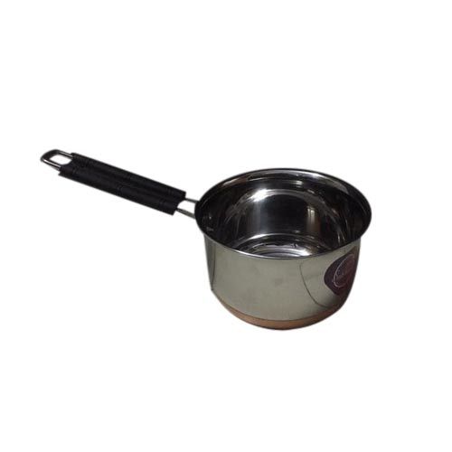 Silver Copper Base SS Saucepan, For Home, Capacity: 600 ml