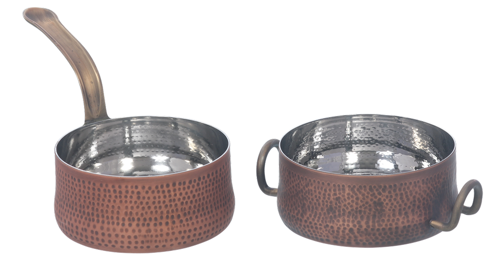 550 ml Smokey Copper SS Hmrd Saucepan & Casserole