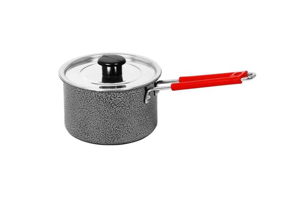 EVERGOLD Silver Aluminium Saucepan, For Home, Round