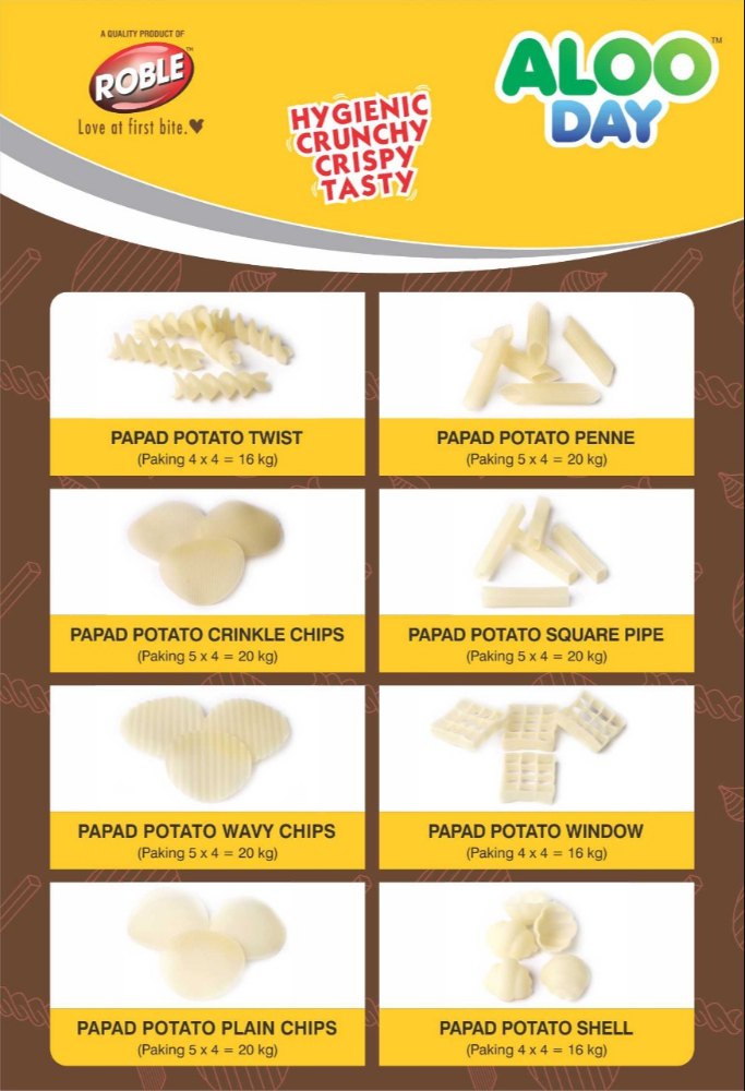 Noble Potato Based 2D Papad