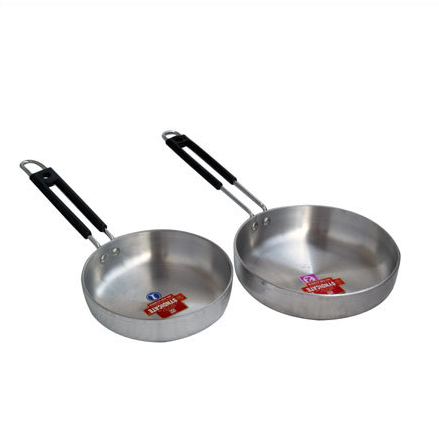 SYNDICATE, RAJRANI Silver Designed ISI Fry Pan, For Home, Round