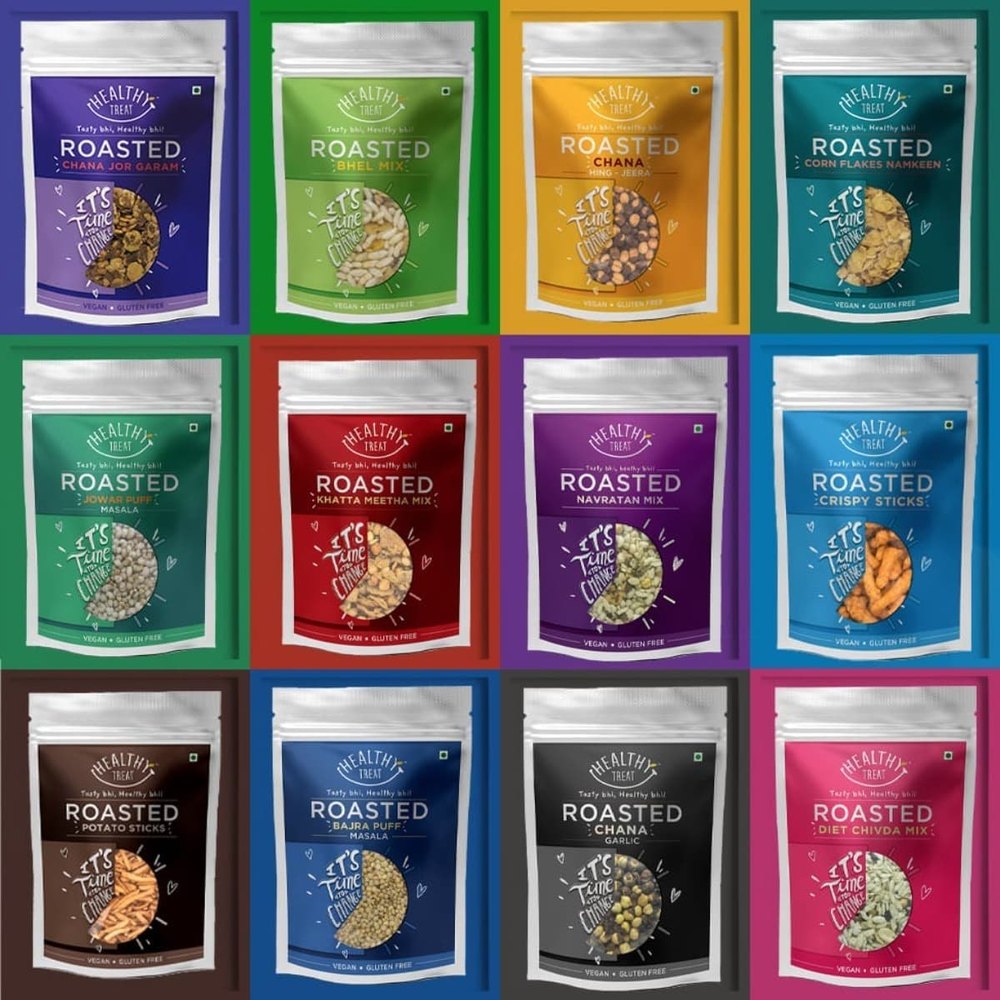Multiple Healthy Treat Roasted Snacks Combo - Pack Of 12 Assorted Snacks, Packaging Size: 2300 Gm
