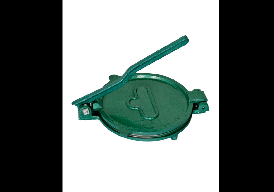 GREEN Cast Iron Kitchen Puri Press
