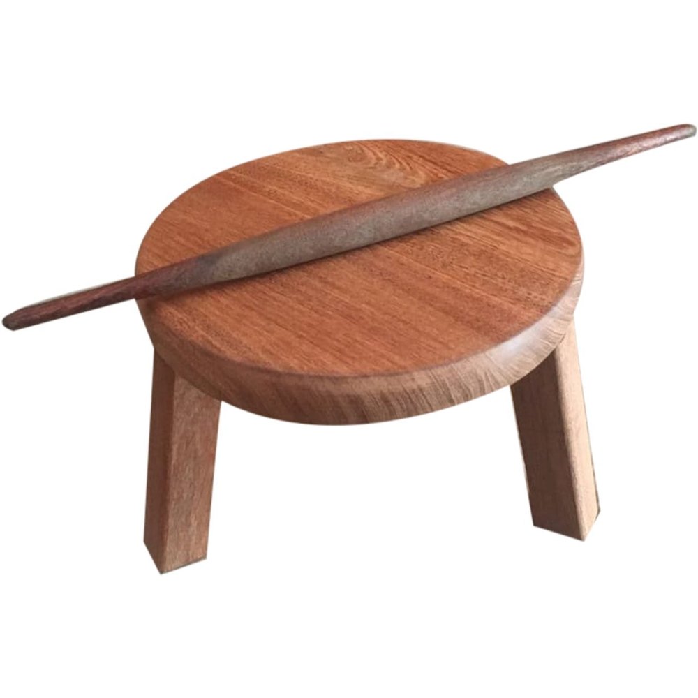 Brown Wooden Chakla Belan, For Home, Size: 12 X10 X1 Inch