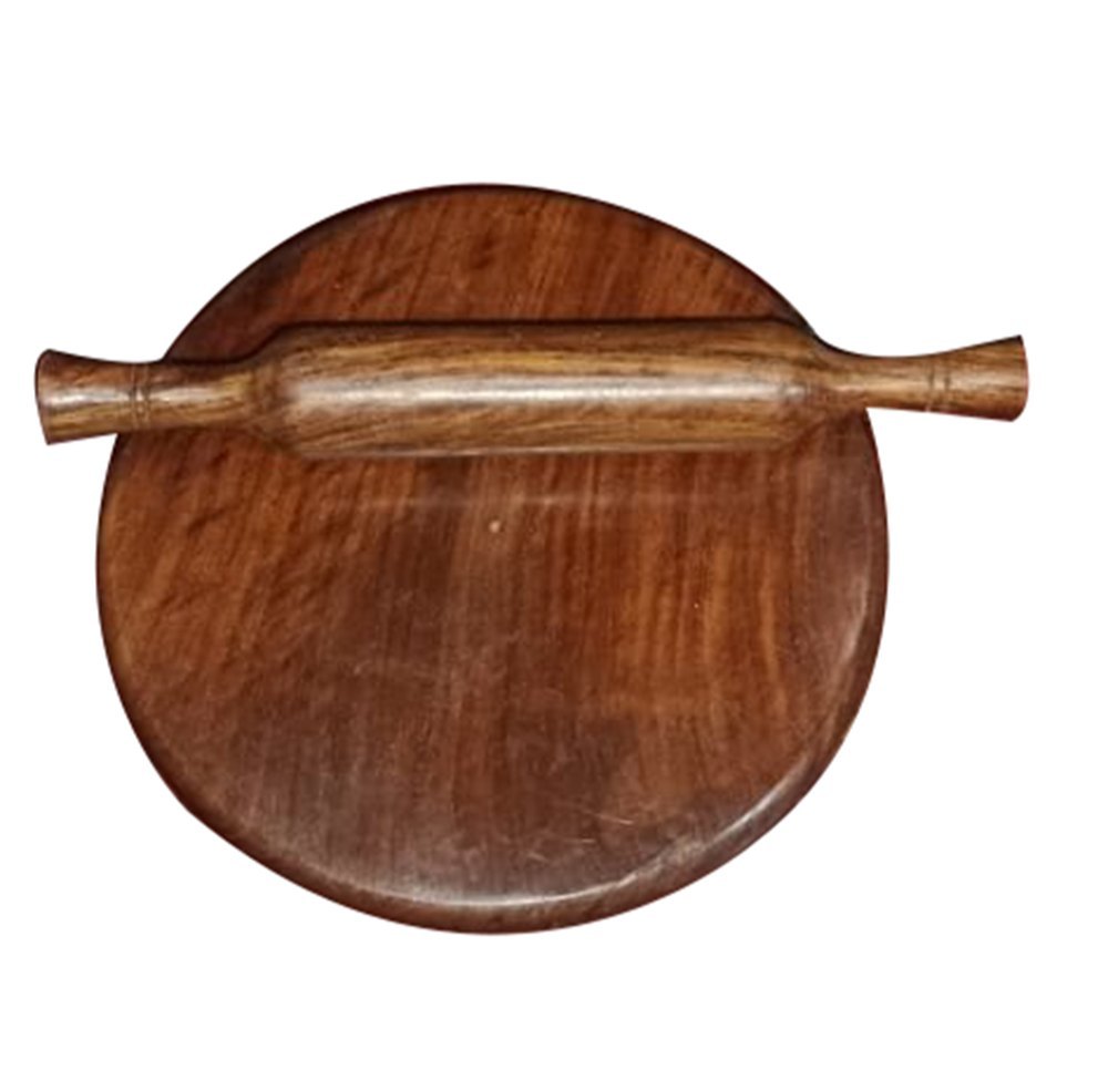 Brown Wooden Chakla Balen, For Kitchen, Size: 10 Inches