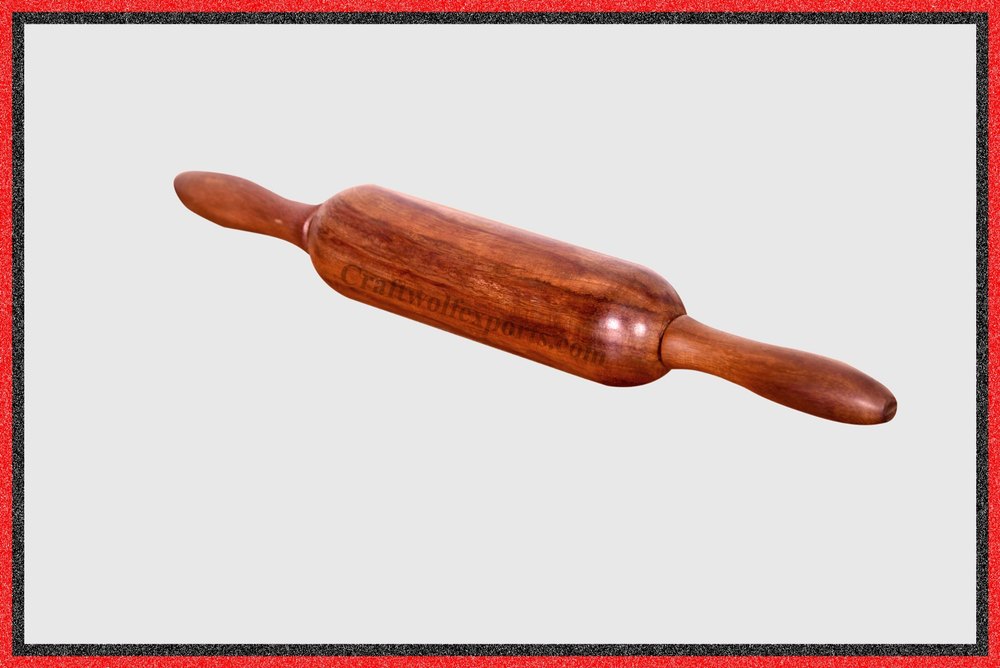 Natural Wooden Revolving Balen (Chapati Roller), For Kitchen, Size: 36.5X5Cm