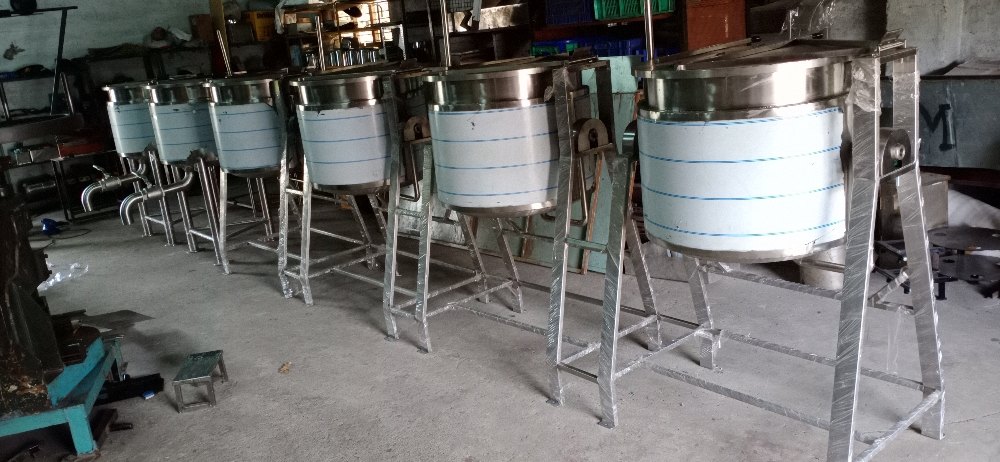 SS 304. Food Grade Steal Mid Day Meal Cooking Equipment
