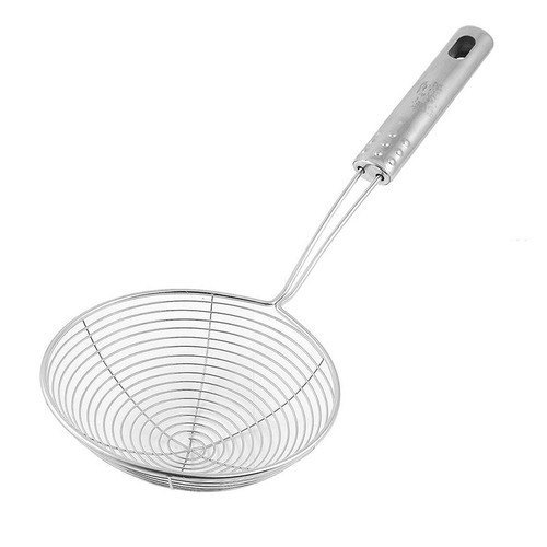 Silver Stainless Steel Skimmer, For Kithcen