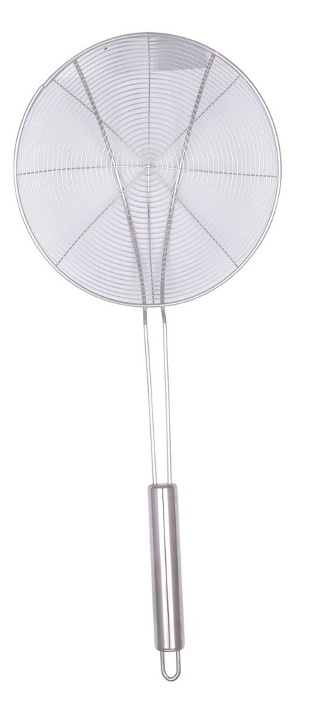 Silver Stainless Steel PURI ZARA, For Frying Snacks